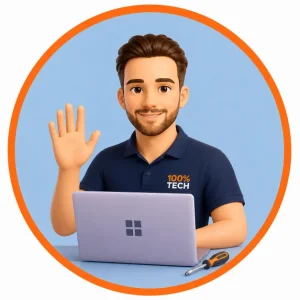 Mathieu Rouer, technicien informatique indépendant chez 100% TECH